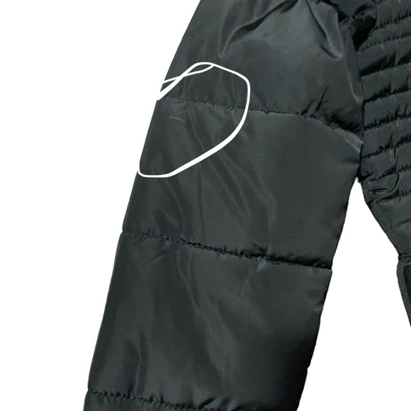 YMI Medium Black and Gold Long Winter Jacket - Picture 14 of 14